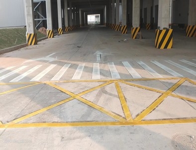 宁陵宁陵厂区道路标线施工
