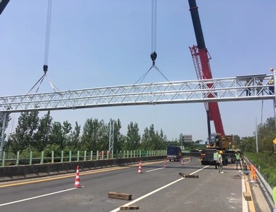 宁陵宁陵门架标牌施工现场